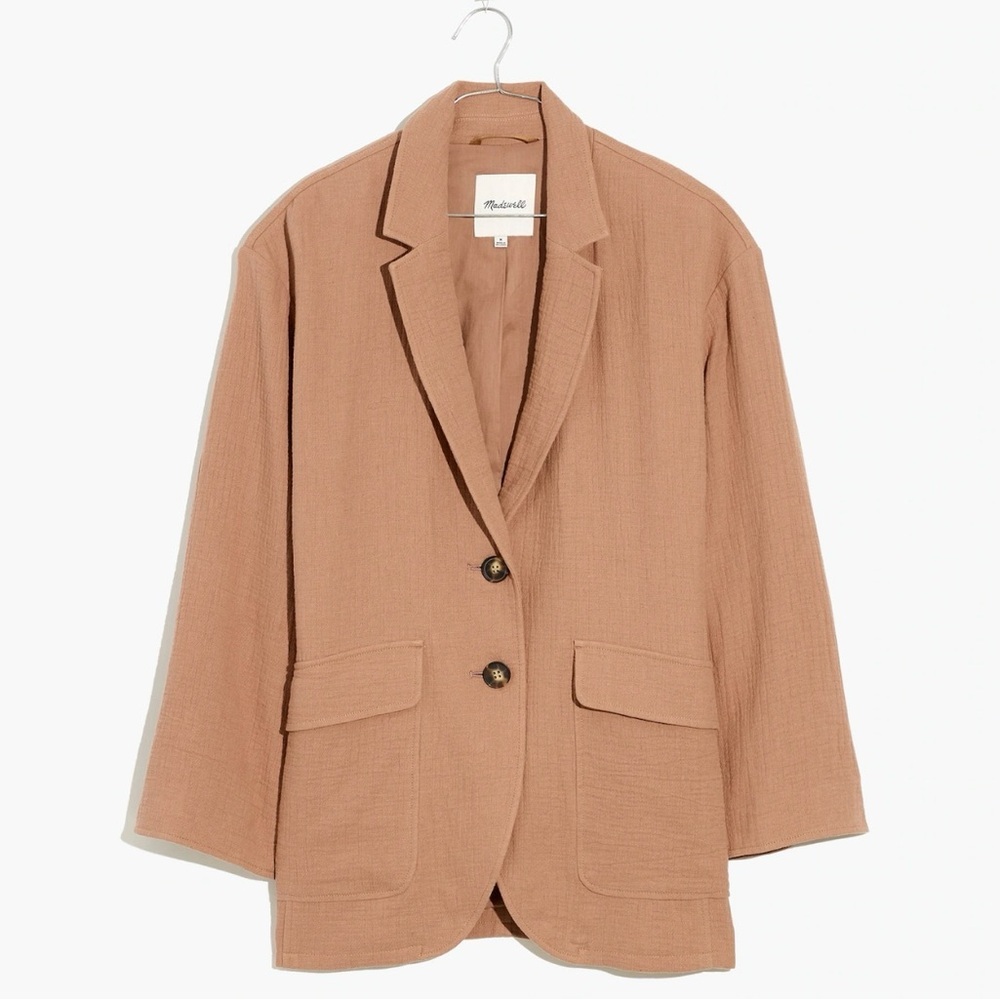 Madewell | Cotton-Linen Relaxed Larsen Blazer | Women’s Blazer | NWT - Picture 5 of 11